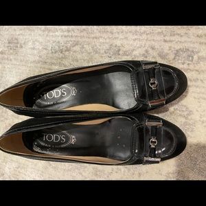 Tod’s Black Kitten Heels size 38
